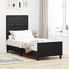 vidaXL Bed Frame Black 80x200 cm Velvet