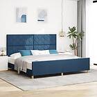 vidaXL Bed Frame Blue 200x200 cm Fabric