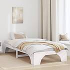 vidaXL Bed Frame White Wood 90 x 190 cm Minimalistic Bed Frame