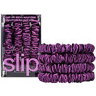 Slip Pure Silk Skinny Scrunchies Dark purple