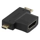 24.se HDMI-Adapter HDMI-ho Mini HDMI-ha Micro HDMI-H-ha