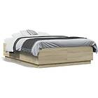 vidaXL Bed Frame without Mattress Sonoma Oak 140x190 cm