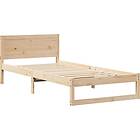 vidaXL Bed Frame Natural Solid Pine Wood 90 x 190 cm Convertible