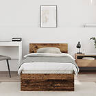 vidaXL Bed Frame Old Wood 90x200 cm Engineered Wood