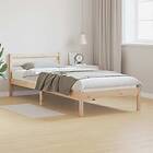 vidaXL Bed Frame with Headboard 90x210 cm Solid Wood Pine