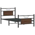 vidaXL Bed Frame without Mattress Brown Oak 80x200 cm Engineered Wood 4106850