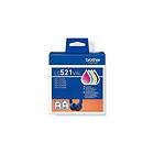 Brother LC-521VAL BK/C/M/Y bläckpatron 4-pack (original)