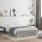 vidaXL Bed Frame with Drawers without Mattress Grey Sonoma 140x190 cm