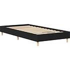 vidaXL Bed Frame 90x200 cm Black Oak Engineered Wood