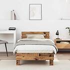 vidaXL Old Wood Bed Frame 90x190 cm Made from Engineered Wood
