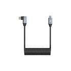 SmallRig 4792 USB-C Straight to USB-C Angled Coiled Data Cable