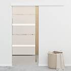 vidaXL Sliding Door with Soft Stops ESG Glass and Aluminium 76x205 cm