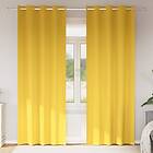 vidaXL Curtains 2 pcs Mustard yellow 245 x 140 cm Polyester