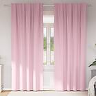 vidaXL Curtains with Curtains 2 pcs Baby pink 260 x 140 cm Polyester