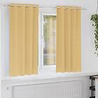 vidaXL Curtains with Curtains 2 pcs Beige 175 x 140 cm Polyester