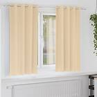 vidaXL Curtains with Curtains 2 pcs Cream 175 x 140 cm Polyester