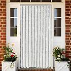vidaXL Fly Curtain Light Grey and White 90x200 cm Chenille