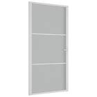 vidaXL Interior Door 102,5x201.5 cm White Matt Glass and Aluminium