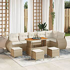 vidaXL Outdoor Furniture Set 10-parts 3363851