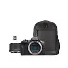 Canon EOS R100 + RF-S 18-45mm IS STM Travel Kit (Shoulder Bag + 64GB SD Card)