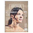 IROHA NATURE Anti-rynkor Kollagen Ansikts- och Halspappersmask