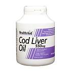 HealthAid Cod Liver Oil 550mg 180 Kapslar