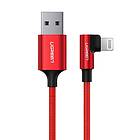 Ugreen Lightning - USB-A Kabel Vinklad 2.4A 1m