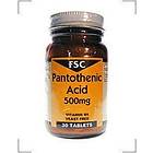 FSC Pantothenic Acid 500mg 30 Tablets