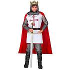 W WIDMANN MILANO 27906 Riddarkostym (Topp med huva, bälte, kappa)