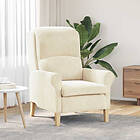 vidaXL Armchair Cream 76 x 94 x 102 cm Velvet