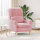 vidaXL Armchair Pink 76 x 94 x 102 cm Velvet