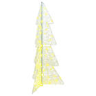 vidaXL Artificial Tree White 120cm 100 LEDs