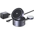 Ugreen MagFlow 3-i-1 Trådløs Oplader Qi2 Magnetisk 15W 65148