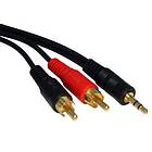 Cables Direct Gold 3.5mm - 2RCA 1.5m