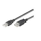 MicroConnect USB A - USB A M-F 2.0 0,3m