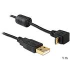 DeLock USB A - USB Micro-B (angled) 90° 2.0 1m