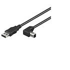 MicroConnect USB A - USB B (angled) 2.0 5m