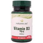 Natures Aid Vitamin D3 10mcg (400IU) 90 Tablets