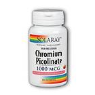 Solaray Chromium Picolinate 1000mg 100 Tablets