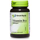 Great Earth Vitamiini B-12 Sublingual 500mcg 60 Tabletit