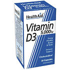 HealthAid Vitamin D3 5000IU 30 Capsules