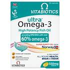 Vitabiotics Ultra Omega-3 High Potency Fish Oil 550mg 60 Kapslar