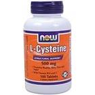 Now Foods L-cysteine 500mg 100 Tabletit