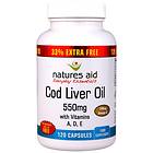 Natures Aid Cod Liver Oil 550mg 120 Kapslar