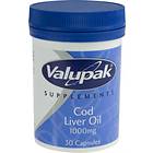 Valupak Cod Liver Oil 1000mg 30 Kapslar