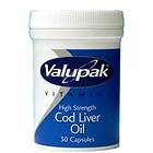 Valupak Cod Liver Oil High Strength 550mg 30 Kapslar