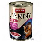 Animonda Cat Carny Fleisch Menue Adult Beef & Heart 6x0,4kg