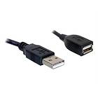 DeLock USB A - USB A M-F 2.0 0,15m