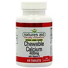 Natures Aid Calcium Chewable 400mg 60 Tabletter