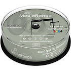 MediaRange CD-R 700MB 52x 25-pack Spindel Audio Fullface Printable